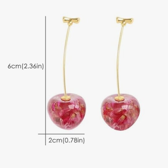 ANTHROPOLOGIE Cherry Earrings - Picture 4 of 6